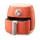 Icône 3D d'un airfryer orange à tiroir ouvert